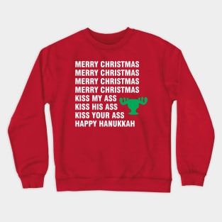 Merry Christmas Happy Hanukkah Crewneck Sweatshirt